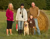 Dianne and Lance with Lance's new owners, Caleb, Toby, and Cole Anderson, Top Dog Retrievers, Red Bluff, California